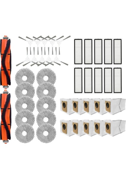 Omni 2 / C102CN/OMNI 1S/B116 Robot Süpürgeler Ana Yan Fırça Hepa Filtre Paspas Bezleri Toz Torbası Aksesuarları (Yurt Dışından)