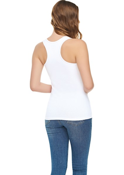 Elit Kadın 2'li Sırtı Çapraz Kalın Askılı Sporcu Atlet