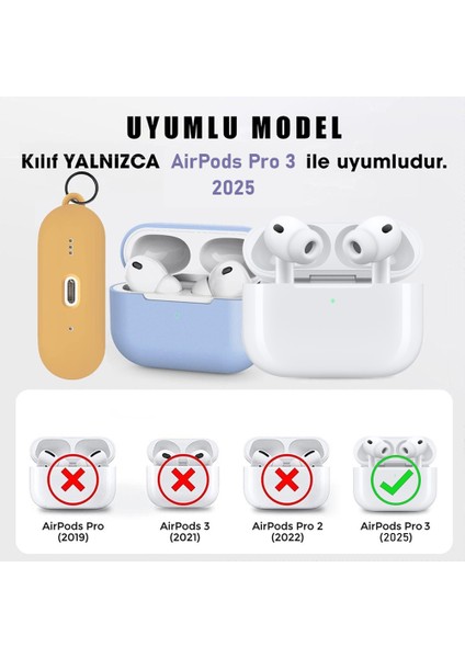Airpods Pro 3 Liquid Silicone Lansman Pembe modelleri