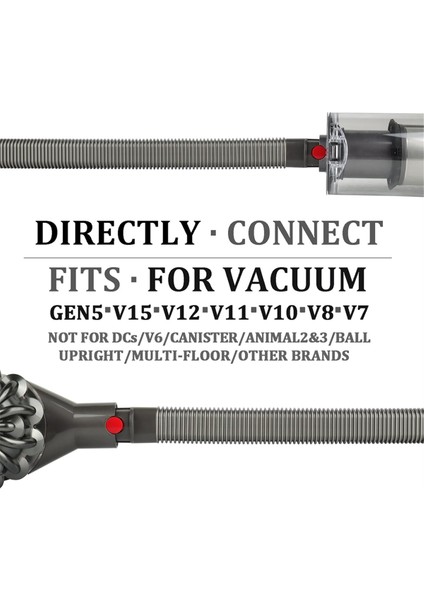 Dyson Gen5 V15 V12 V11 V10 V8 V7 Kurutma Makinesi Havalandırma Temizleme Kiti Lint Vakum Ek Parçaları Esnek Kurutma Makinesi Lint Temizleme Aracı (Yurt Dışından) fırsatları