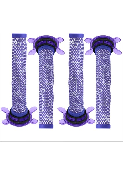 4 Adet Elektrikli Süpürgeye Uygun V8 Focus Yatak Ön Filtresi (Yurt Dışından)