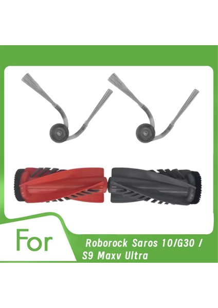 Roborock Saros 10/G30 / S9 Maxv Ultra Kendiliğinden Boşalan Robot Süpürge Silindiri Yan Fırça Ultra Dayanıklı Aksesuarlar (Yurt Dışından)