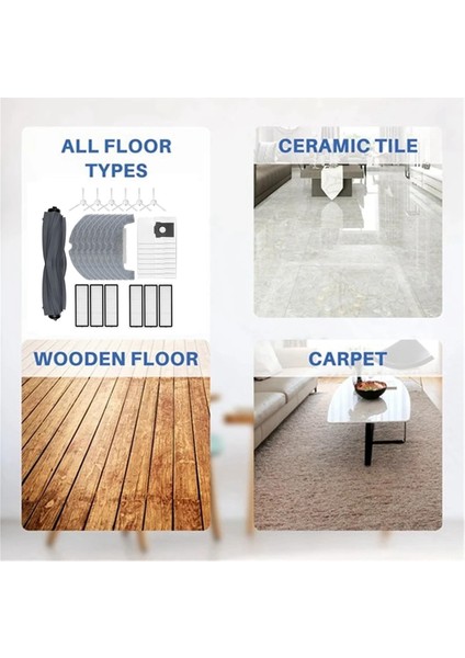 Dreame D10 Plus Gen 2/RLD32GD Elektrikli Süpürge Aparatı Için 29 Parça Aksesuar Seti Ana Yan Fırça Filtresi Toz Torbası Paspas Bezi (Yurt Dışından) fırsatları