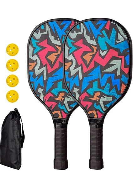 4 Pickleball (Ve Taşıma Çantası) ile Pickleball Raket Seti (Yurt Dışından)