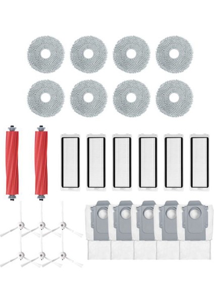 Q / P10 Robotlu Süpürge Için Yedek Parçalar Ana Fırça Yan Hepa Filtre Paspas Bezi Toz Torbası (Yurt Dışından)