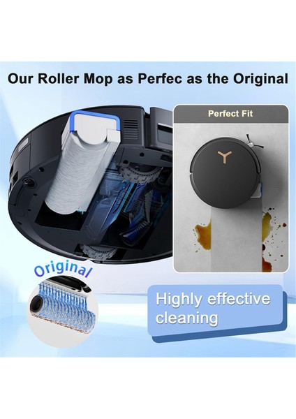 Ecovacs Deebot X8 / X8 Pro Omnı Robot Süpürge Parçaları Için 21 Adet Toz Torbaları Filtreler Ana Yan Fırçalar Silindir Paspaslar (Yurt Dışından) fırsatları