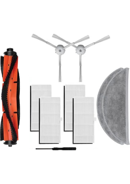 Xiaomi Lydsto R1 / R1A / R1 Pro / S1 Robot Süpürge Ana Yan Fırça Paspas Filtre Toz Torbaları Için 10 Adet (Yurt Dışından) modelleri