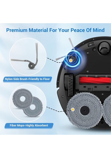 Roborock Qv 35A Qv 35S Qr 598 Qr 798 Robot Süpürge Aksesuarları Için Yedek Parçalar (Yurt Dışından) fiyatları