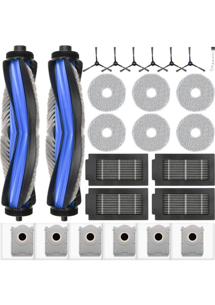 Ecovacs Deebot T50 Omni / T50 Pro Omni Robot Süpürge Aksesuarları, Toz Torbaları, Mendiller, Filtreler, Ana Fırçalar (Yurt Dışından)