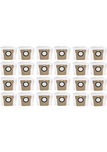 Jonr P20 Pro Robot Süpürge Yedek Parçalarına Uygun 24 Adet Vakumlu Toz Torbası Büyük Kapasiteli Toz Torbası (Yurt Dışından)