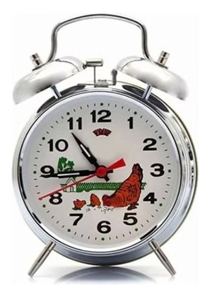 Nostaljik Kurmalı Horozlu Çalar Saat Büyük Boy indirimleri