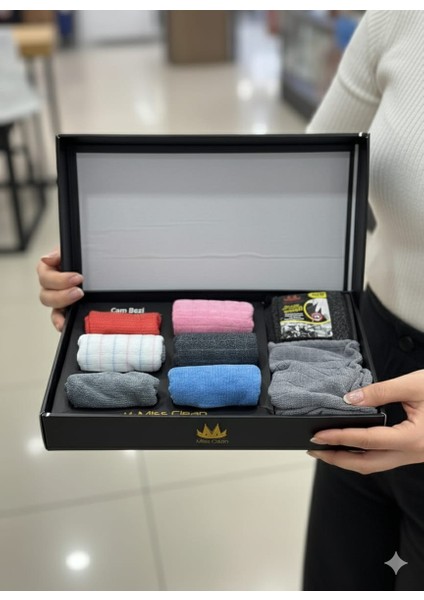 7’li Mikrofiber Temizlik Bezi Seti – Miss Clean Kalitesiyle Camdan Ankastreye Her Yüzey Için fiyatları