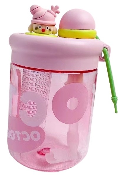 Çocuk Yaz Anti Düşme Su Bardağı Çiçek Çay Bardağı Su (Yurt Dışından)