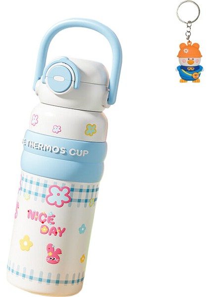 Çocuk Taşınabilir Pipetli Termos Bardak Öğrenci Sıcak Su Isıtıcısı Sıcak Su Isıtıcısı (Yurt Dışından)