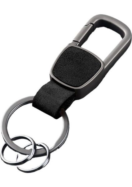 Hafif Lüks Hakiki Dana Derisi Anahtarlık Kolye Metal Araba Anahtarlığı Erkek ve Kadın Bel Tokası (Yurt Dışından)