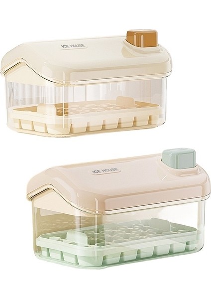 Ev Yapımı Buz Küpü Kalıbı, Tek Dokunuşla Buz Tepsisi, Kolay Çıkarılabilen Buz Tepsisi, Ev Yapımı Buz Tepsisi Kalıbı, Kapaklı Buz Saklama Kutusu (Yurt Dışından) fiyatları