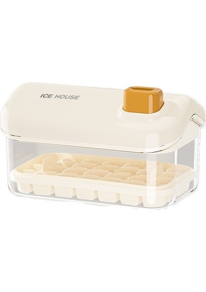 Ev Yapımı Buz Küpü Kalıbı, Tek Dokunuşla Buz Tepsisi, Kolay Çıkarılabilen Buz Tepsisi, Ev Yapımı Buz Tepsisi Kalıbı, Kapaklı Buz Saklama Kutusu (Yurt Dışından)