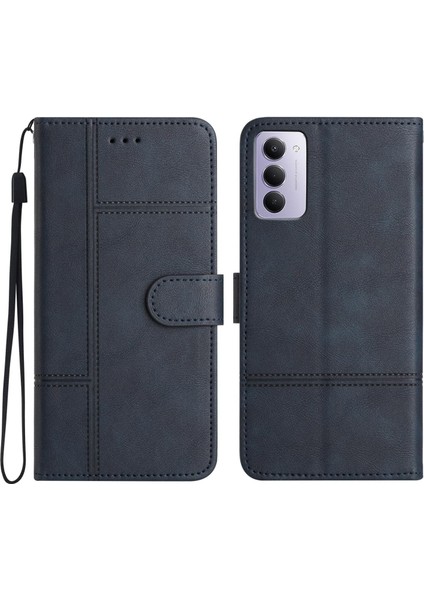 Redmi 15 5g / 4g Eu 171MM Için Dikişli Inek Derisi Pu Kılıf (Yurt Dışından)