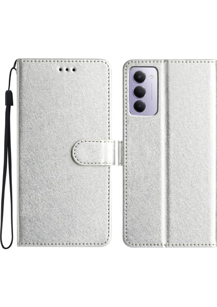 Redmi 15 5g / 4g Eu 171MM Için Ipek Dokulu Pu Kılıf (Yurt Dışından)