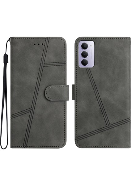 Redmi 15 5g / 4g Eu 171MM Için Dikişli Pu Telefon Kılıfı (Yurt Dışından)