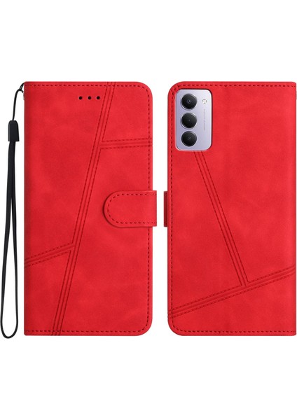 Redmi 15 5g / 4g Eu 171MM Için Dikişli Pu Telefon Kılıfı (Yurt Dışından)