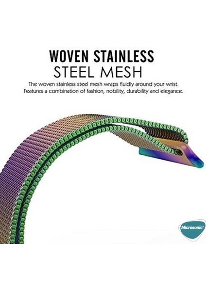 Apple Watch Series 11 46MM Kordon Luxe Metal Twist Iridescent fiyatları