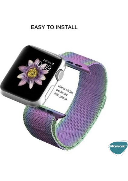 Apple Watch Series 11 46MM Kordon Luxe Metal Twist Iridescent fırsatları