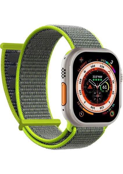 Apple Watch Ultra 3 Hasırlı Kordon Woven Koyu Yeşil
