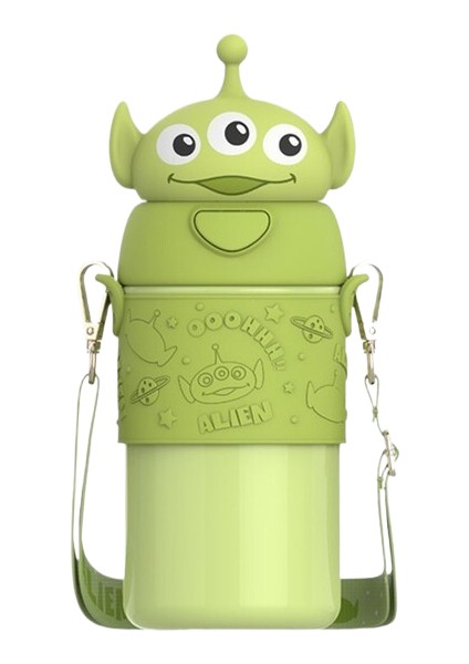 Karikatür Çocuk Su Isıtıcısı Paslanmaz Çelik Termos Bardak Kuromi Çocuk Ilkokul Öğrencisi Kız Su Bardağı Pipetli (Yurt Dışından)