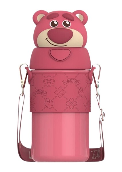 Karikatür Çocuk Su Isıtıcısı Paslanmaz Çelik Termos Bardak Kuromi Çocuk Ilkokul Öğrencisi Kız Su Bardağı Pipetli (Yurt Dışından)