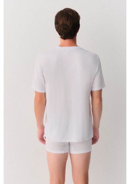 Erkek Modal V Yaka T-Shirt fırsatları