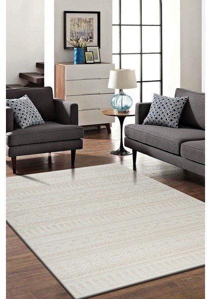 Modern Geometrik Tasarımlı Jüt Dokuma Loop Sisal Bej Halı fırsatları