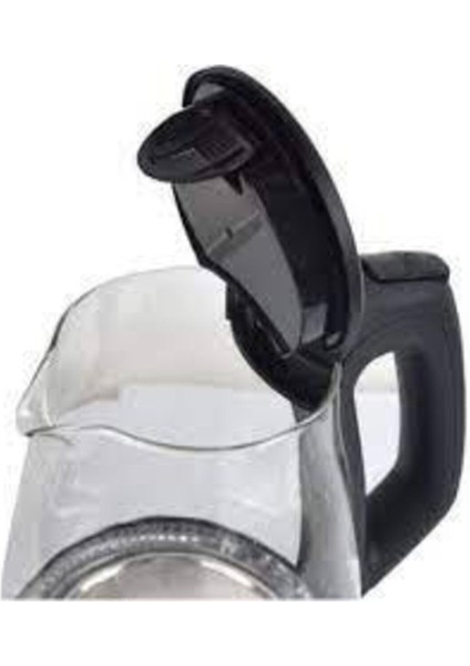 1.7 L Cam Kettle, Işıklı, Gri, Şık ve Kullanışlı Elektrikli Su Isıtıcı modelleri