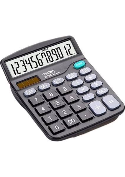 Hesap Makinesi 837ES Çift Güç Büyük Ekran Finansal Muhasebe Öğrenci Ofisi 12 Bit Bilgisayar (Yurt Dışından)