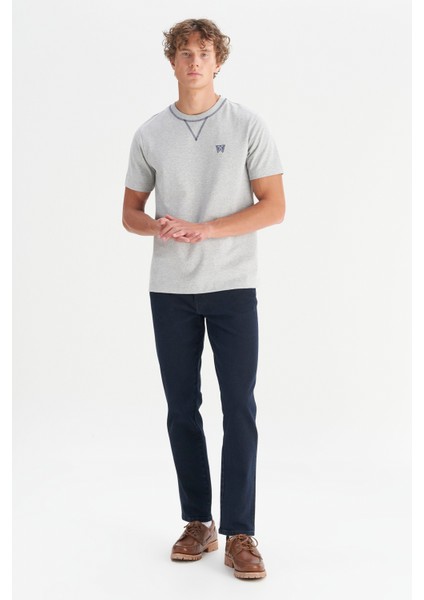 %100 Pamuk Regular Fit Normal Kesim Bisiklet Yaka Logo Detaylı Tişört fiyatları