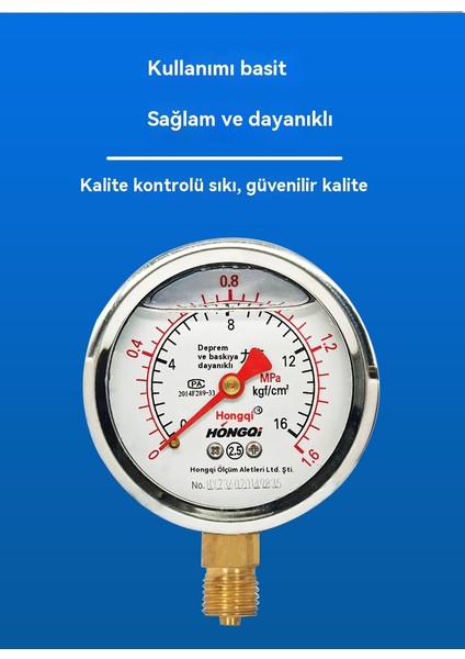 Sismik ve Su/basınç/damper Dirençli YND60 1,6 Mpa Sismik Basınç Göstergesi (Yurt Dışından) indirimleri