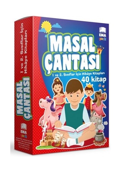 Masal Çantası 1. ve 2. Sınıflar Için Hikaye Kitapları (40 Kitap Takım)
