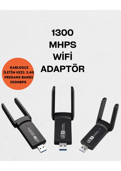 Zeroshop Realtek Chipsetli 5g Destekli Yüksek Hızlı Ağ Adaptörü