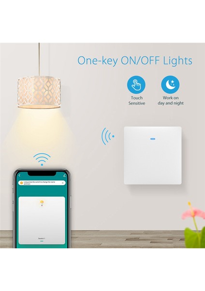 Işık Kontrolü Çok Fonksiyonlu Anahtar Tuya Wifi Eu Işık Anahtarı (Yurt Dışından)
