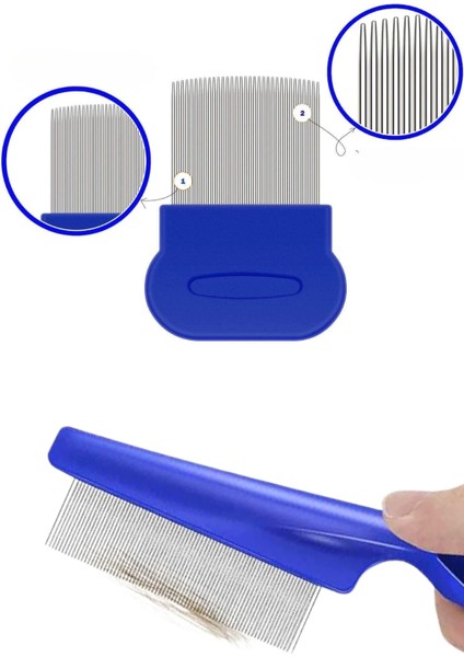 Zeroshop 4'lü Bit Evcil Hayvan Tarak Seti Kedi Köpek Bit Tarak Seti Pire Tarağı modelleri
