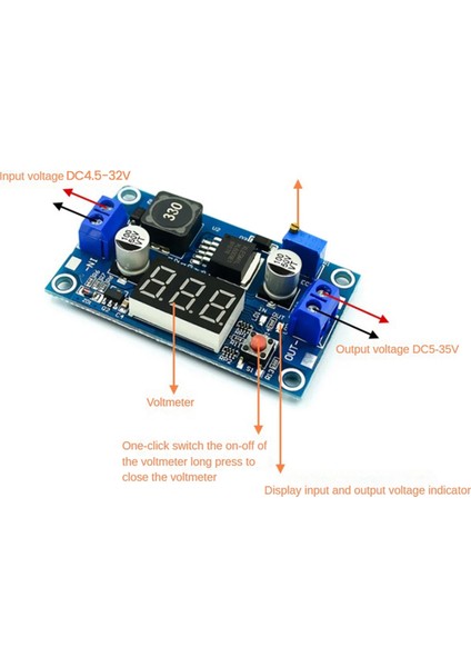 Dc-Dc Güçlendirici Modül 4.5-32V Ila 5-35V Ayarlanabilir Güç Kaynağı Modülü (Yurt Dışından) fiyatları