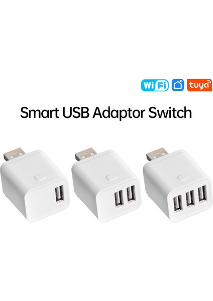 Tuya Akıllı Wifi USB Adaptör Anahtarı 5V Mini USB Güç Adaptörü 2usb (Yurt Dışından) modelleri