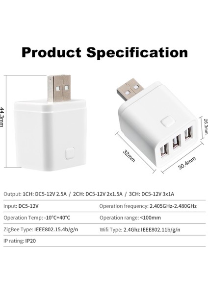 Tuya Akıllı Wifi USB Adaptör Anahtarı 5V Mini USB Güç Adaptörü 2usb (Yurt Dışından) indirimleri