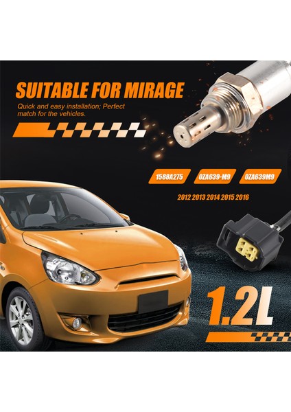 Mitsubishi Mirage Için Uygun Prob Oksijen O2 Sensörü 1.2l 2012 2013 2014 2015 2016 1588A275 0ZA639-M9 0ZA639M9 (Yurt Dışından) indirimleri