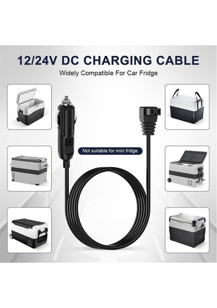 12V Araba Buzdolabı Güç Kablosu 2m Anahtarsız Adaptörlü (Yurt Dışından) modelleri