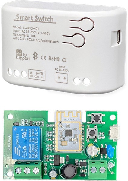 Ac 85-250V Akıllı Wifi Motor Anahtar Modülü Wifi+Bluetooth 1ch (Yurt Dışından) indirimleri