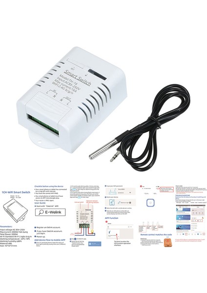 Wifi Akıllı Sıcaklık Anahtarı 16A 3000W Sıcaklık Monitörü (Yurt Dışından) indirimleri