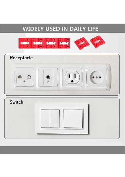 Elektrik Kutusu Için Anahtar ve Priz Aralayıcı Çıkış Aralayıcıları 100 Adet (Yurt Dışından) modelleri