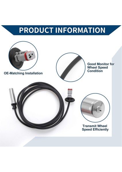 Abs Tekerlek Hız Sensörü Abs Sensörü 4410323860 20528660 21247147 Volvo Fh 12 Için (Yurt Dışından) fırsatları