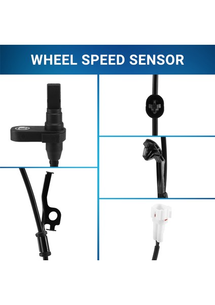 1 Çift Ön Sol ve Sağ Abs Tekerlek Hız Sensörü 2006-2012 Toyota Yaris, 2008-2009 Scion Xd 89543-52030,89543-0D040 (Yurt Dışından) fırsatları